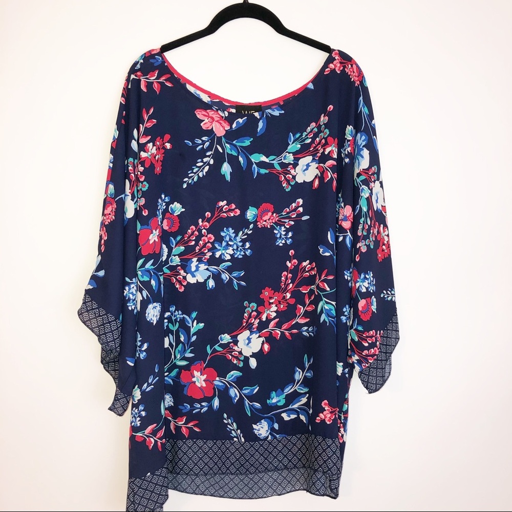 Floral Kimono Style Top 2XL